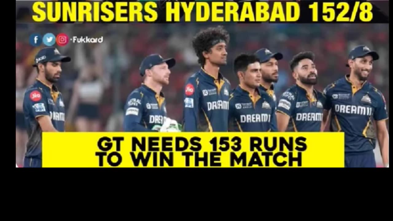 STH gave target of 153 runs to GT in the 19th Match of IPL-25. Kindly Predict the Winner.