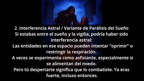Serene: ¿Una presencia estrangulándome, qué fue?