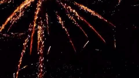 This dude flew his drone into some fireworks and the footage is absolutely beautiful.