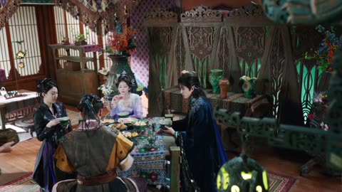 Fan Yue & Bai shou moonlight mystique everyone having breakfast episode 9