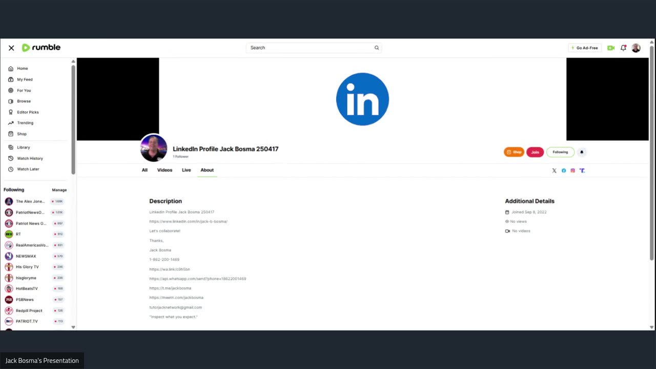 LinkedIn Profile Jack Bosma 250417