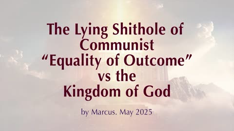 The Lie of "Equality Of Outcome"