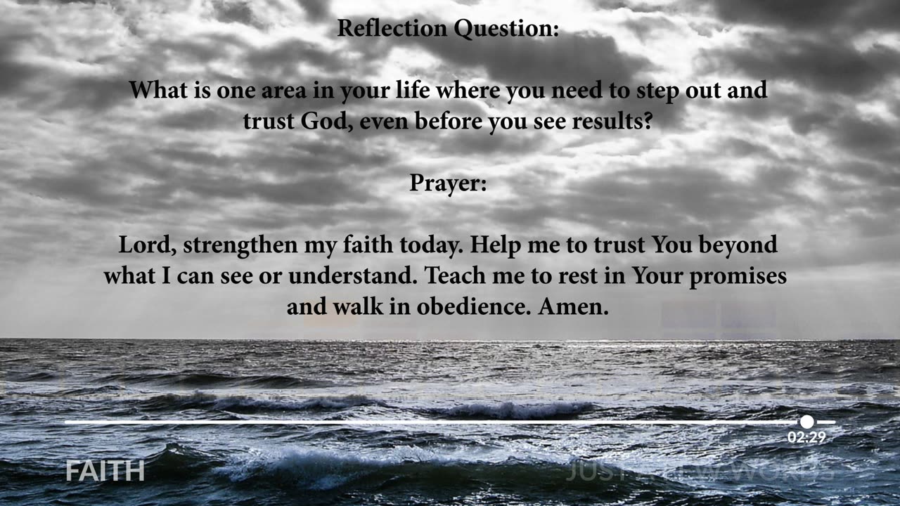 Faith: Trusting God Beyond What We See
