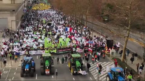 Hơn 20.000 nông dân kéo đến Brussels trong cuộc biểu tình quy mô lớn phản đối các chính sách của EU.