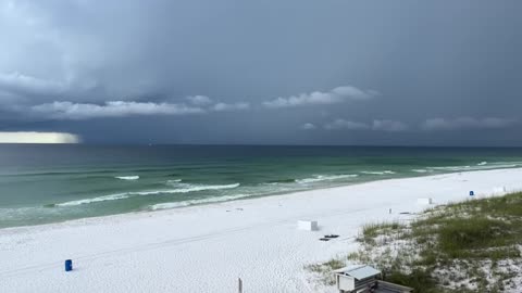 We watched the baddest beach storm roll through
