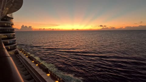 Sunset at Sea onboard MSC Seaside 8-19-2025