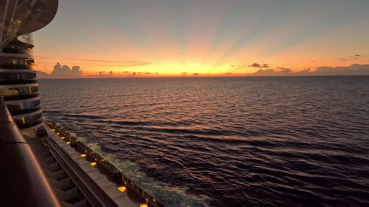 Sunset at Sea onboard MSC Seaside 8-19-2025