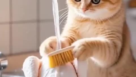 Samy le chat 🐱 voleur de poulet