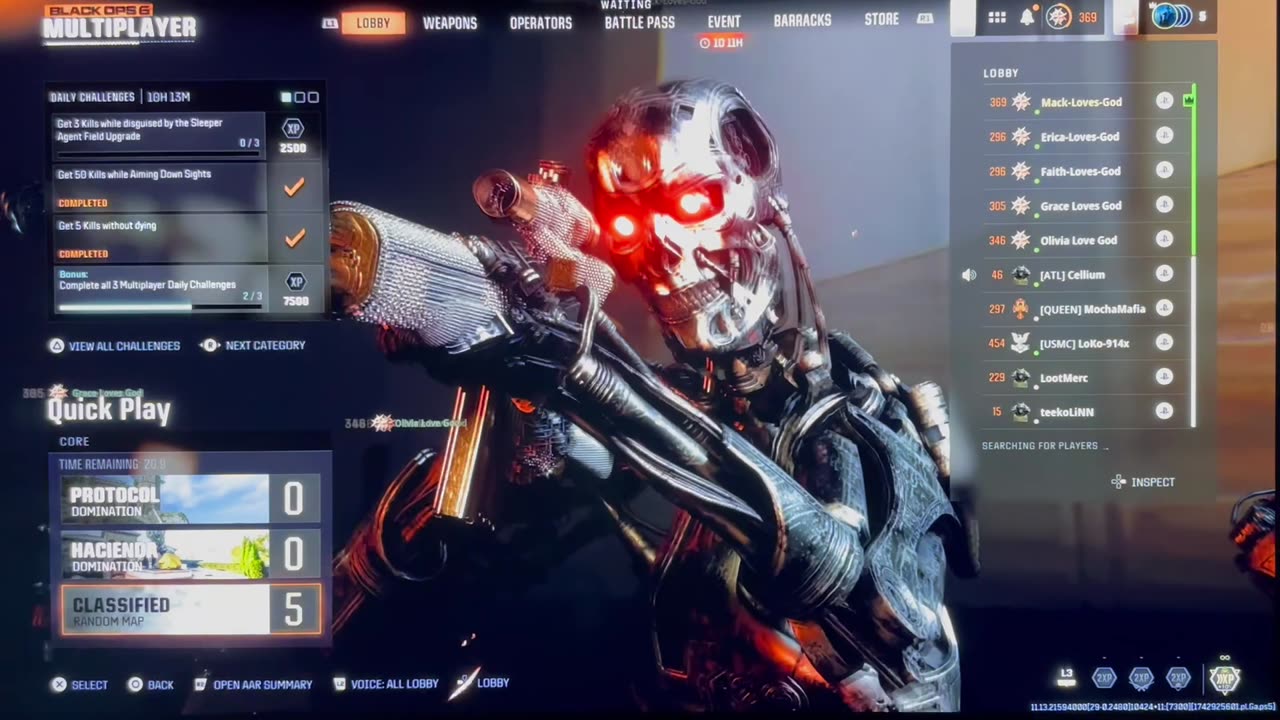 Gamer Bully Talks Tough In Pregame Lobby In Call Of Duty.
