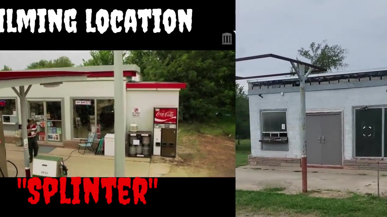 Gas station filming location for the movie Splinter