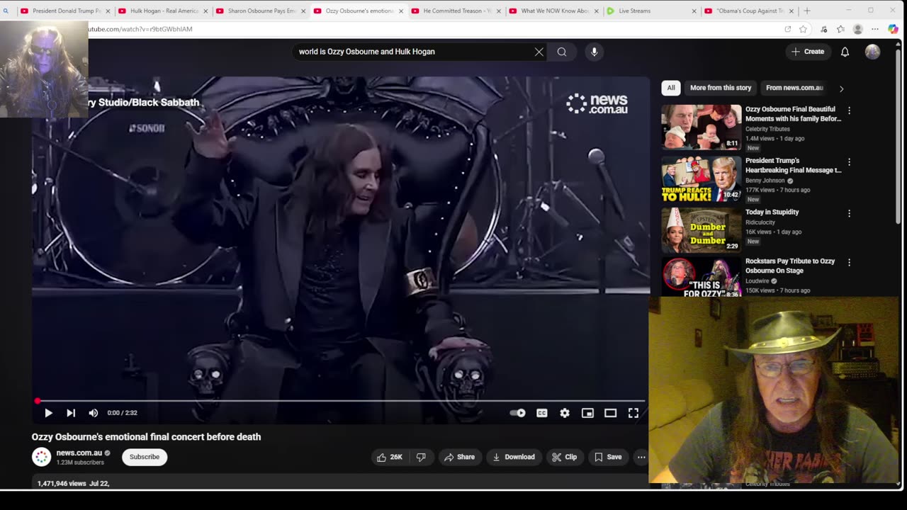 Obama and the Russia hoax, Ozzy Osbourne and Hulk hogan have left us. RIP