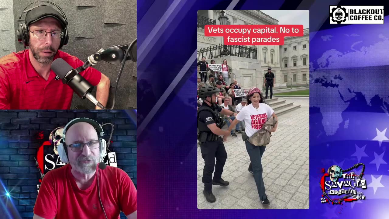 The only Fascist Parades your seeing is these scumbags in this video organizing in "Paid Protests"