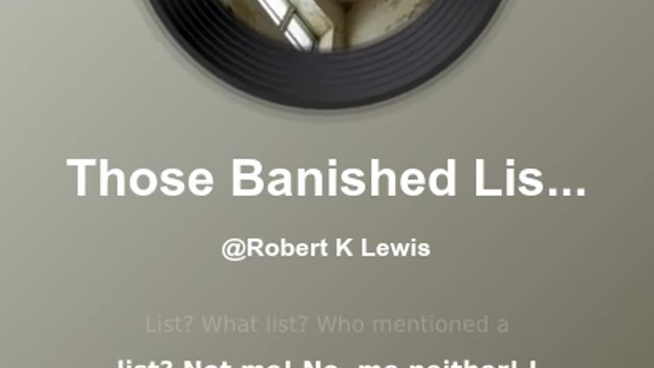 Those Banished Lists