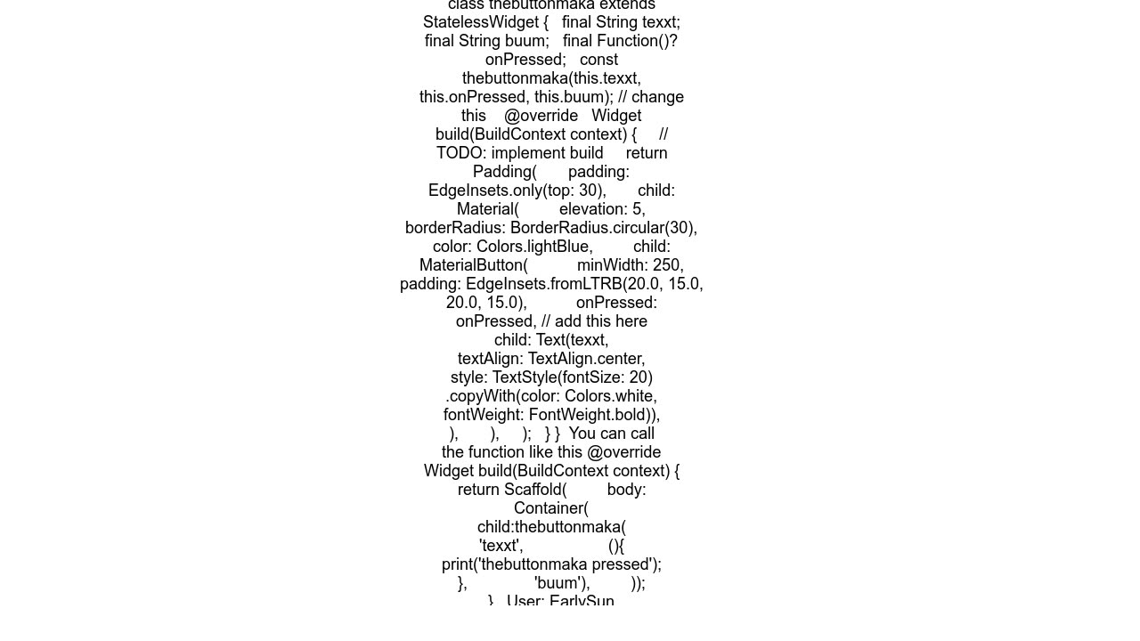 How to make a class for button widgets