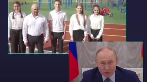 Putin explica a adolescentes cómo hacer abdominales
