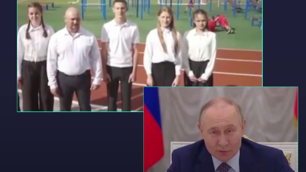Putin explica a adolescentes cómo hacer abdominales