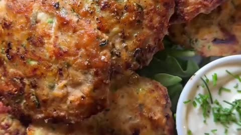Crispy fried chicken zuccini
