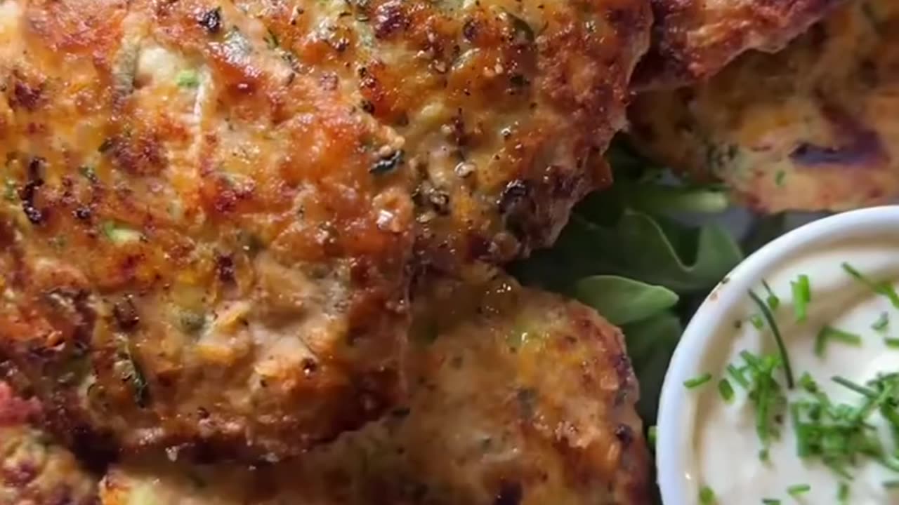 Crispy fried chicken zuccini