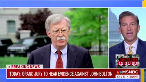 A federal grand jury is TODAY considering evidence against JOHN BOLTON (Check Description)