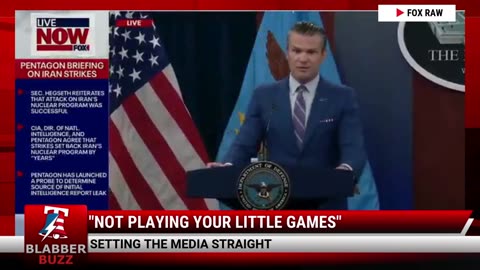 "Not Playing Your Little Games"