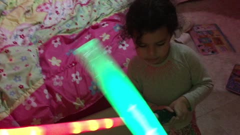 Scaring My Daughter with a Lightsaber