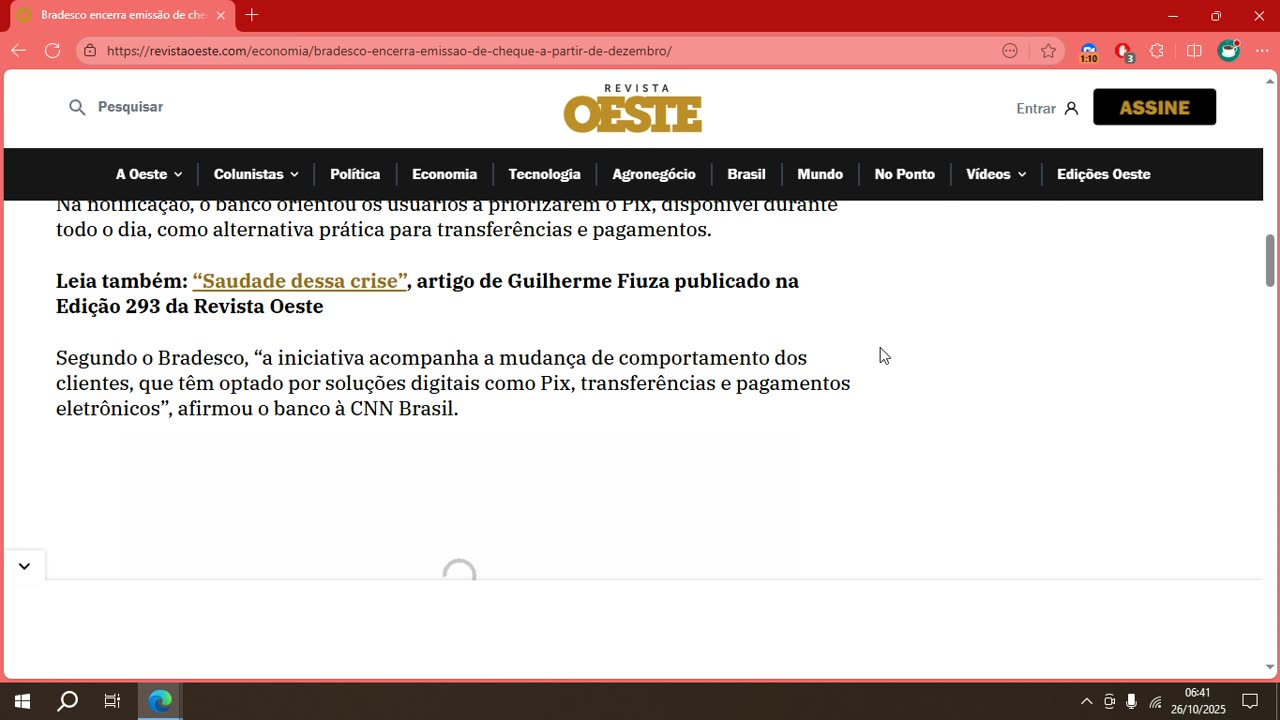 Bradesco encerra emissão de cheque a partir de dezembro.mp4