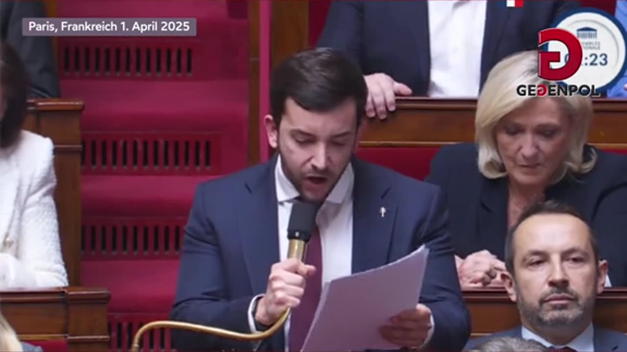 Le Pen - a dramatic defense speach