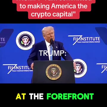 Trump "I am Committed to making America the Crypto Capital"
