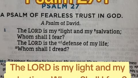 The LORD Is My Light And My Salvation