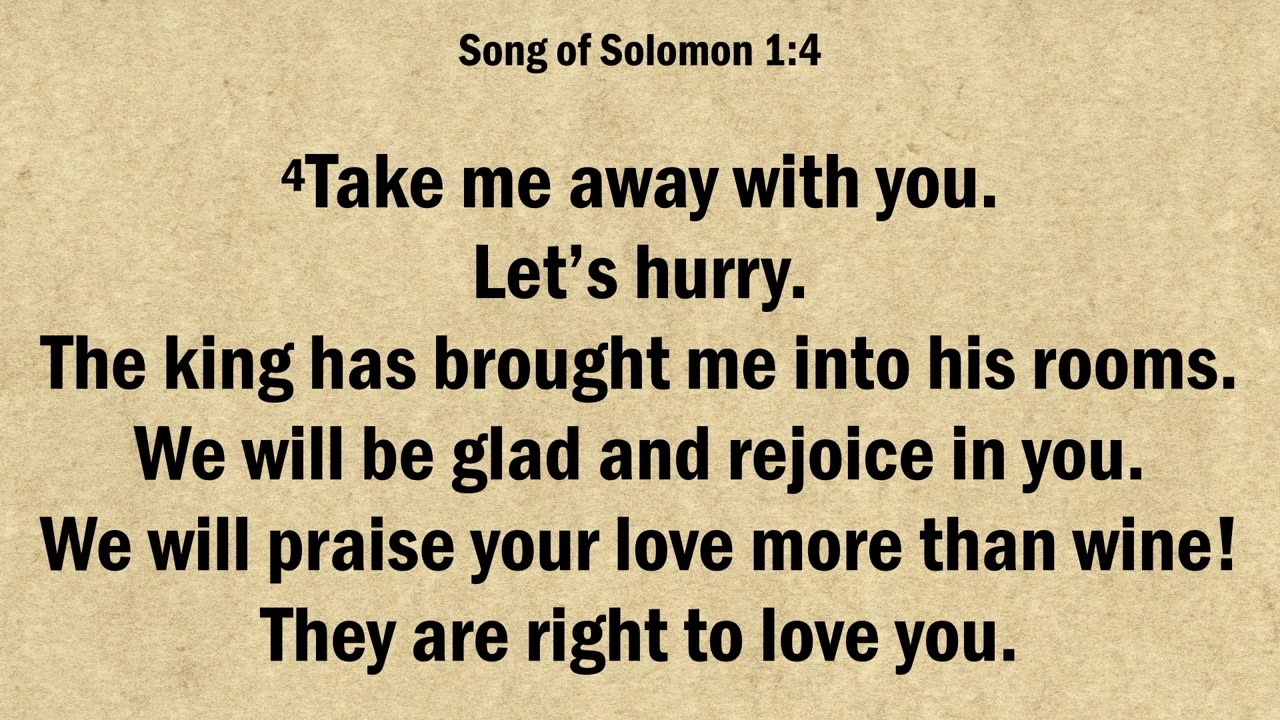 Song of Solomon 1