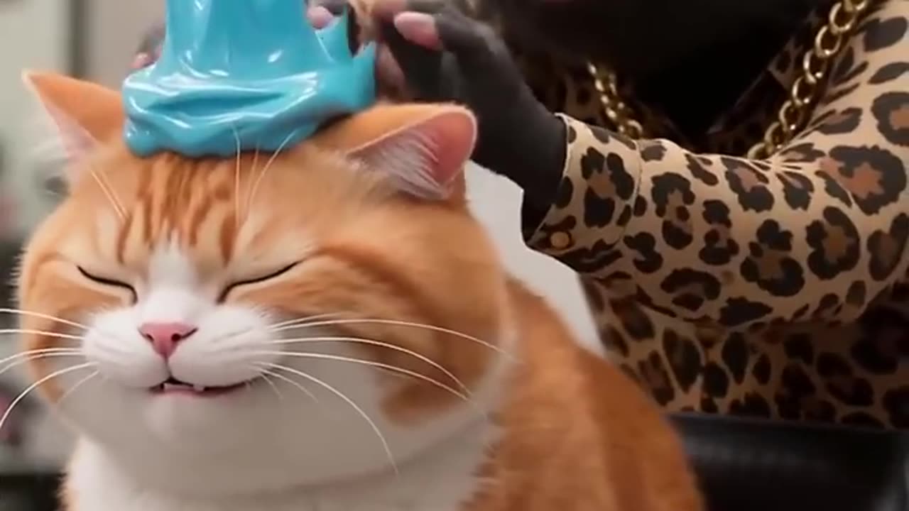 Cat Gets a Blue Mohawk Makeover from a Cool Boar Barber! | Hilarious Animation