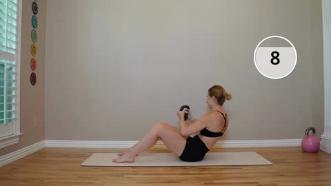 12-Min Booty Workout And AB Workout With Kettlebell ｜ No Squats ｜ No Planks