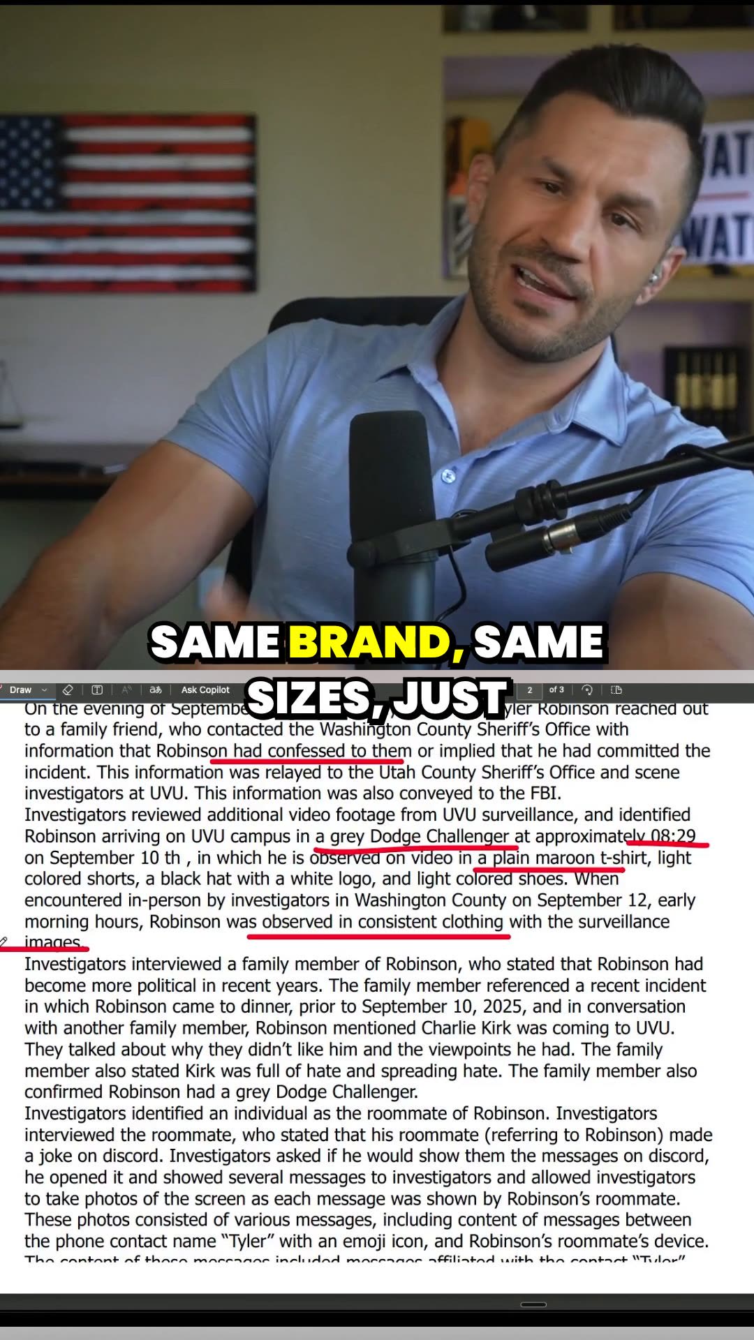 Family Tip and Surveillance TIE Tyler Robinson to Charlie Kirk M*rder