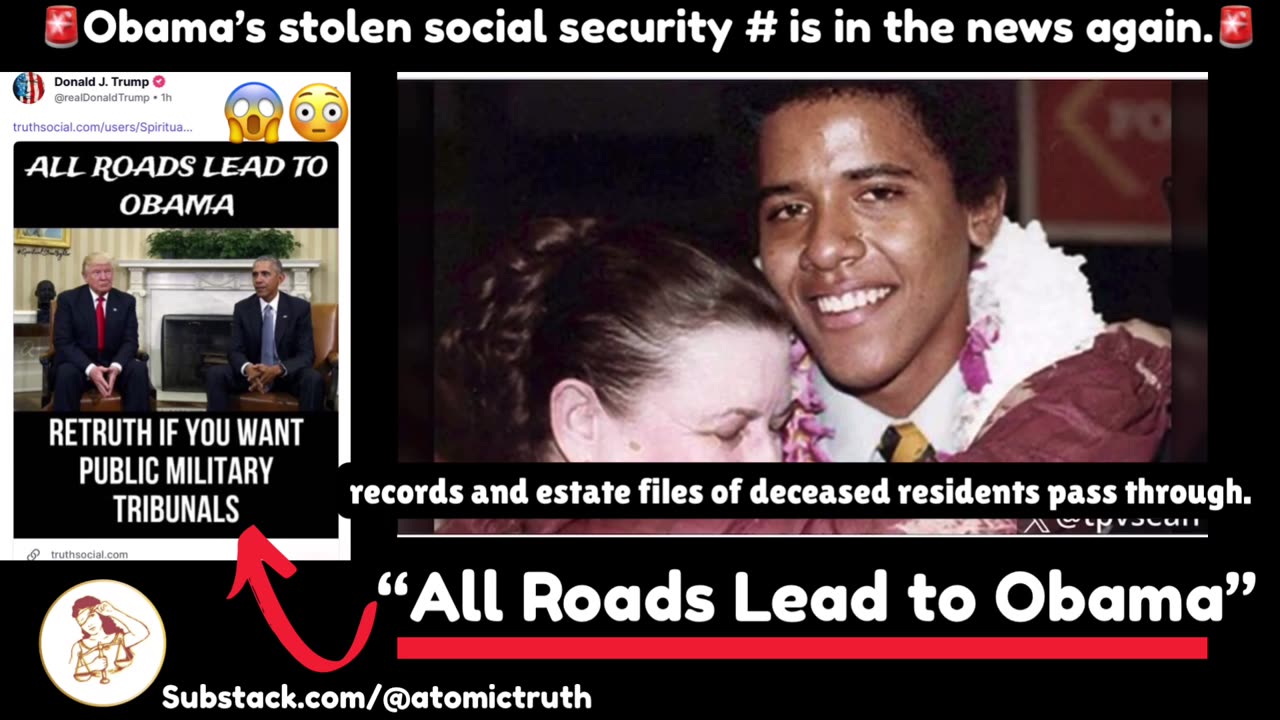 🚨Obama’s stolen social security # is in the news again🚨