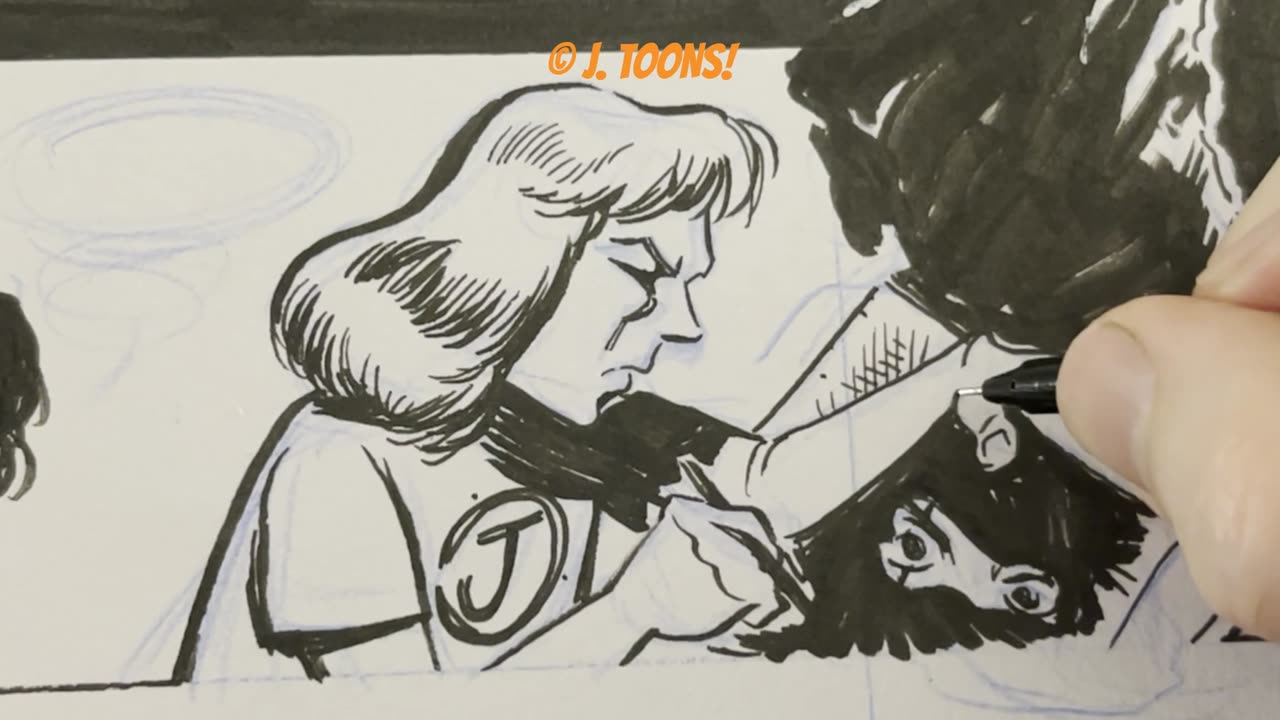 Drawing James O'Barr, Creator of the Crow!