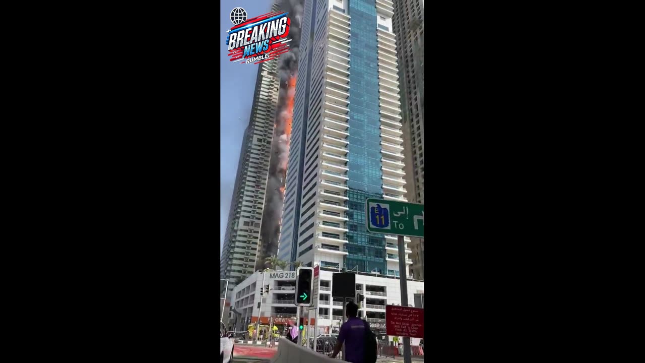 🔥🇦🇪 MASSIVE FIRE IN DUBAI MARINA 🇦🇪🔥