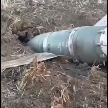 Russian Glide Bomb Got Stuck in the Mud Just Short of Target