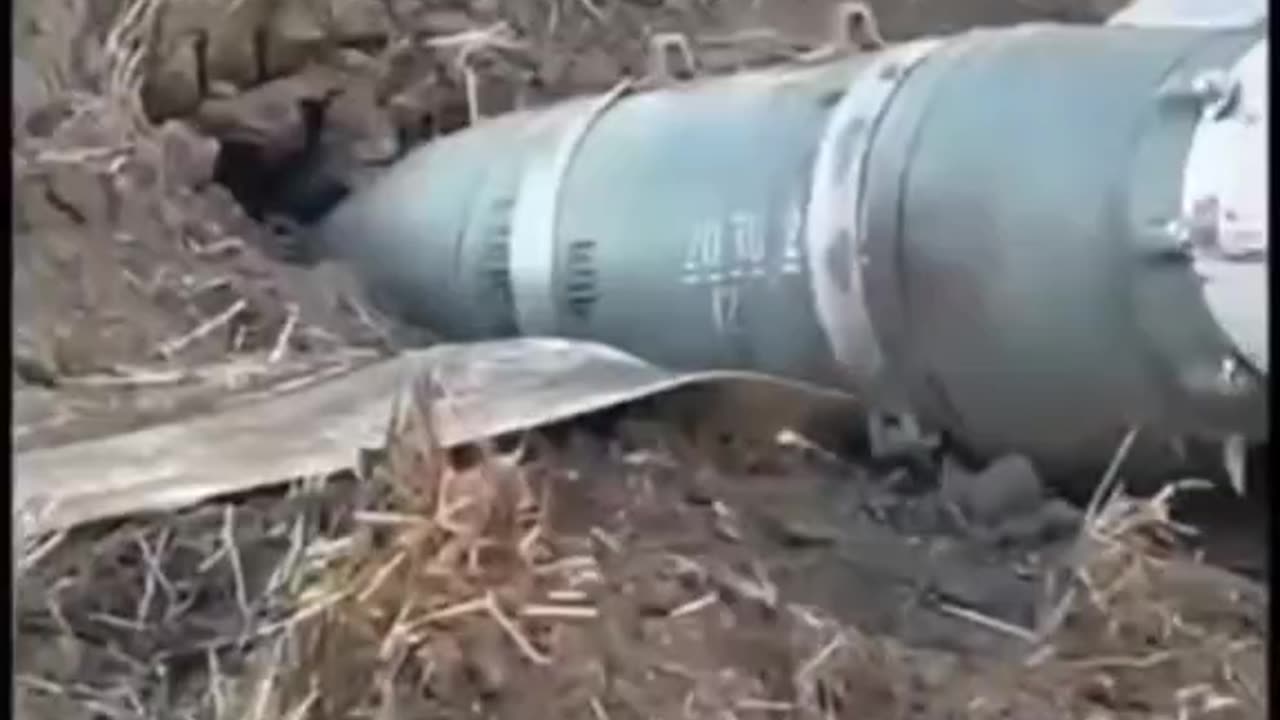 Russian Glide Bomb Got Stuck in the Mud Just Short of Target