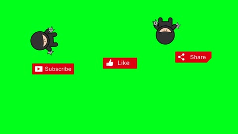 Subscribe Video, green screen, social action