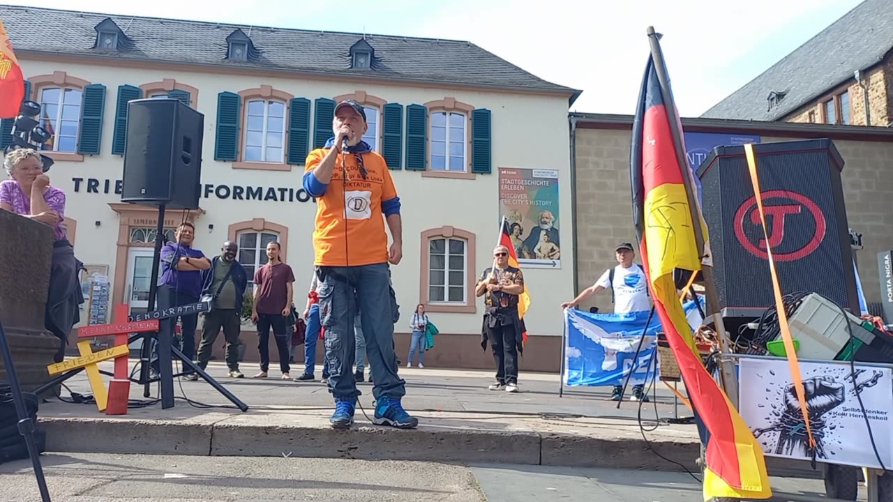 Demo Trier, 19. April 2025 - Tom Irokese