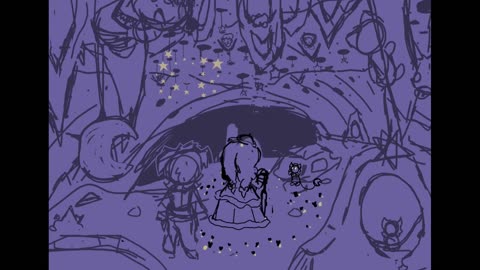 SKETCH : The wind gem in the cave