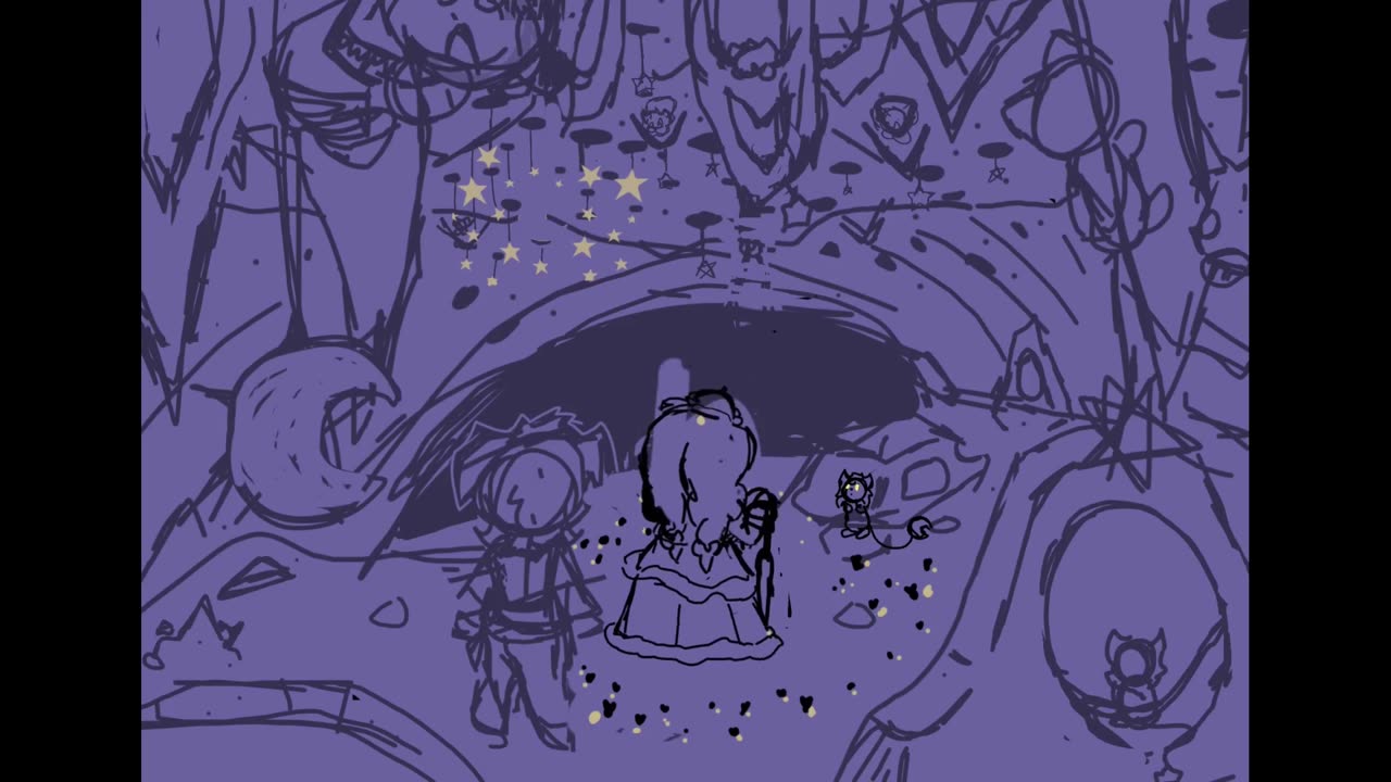 SKETCH : The wind gem in the cave