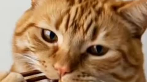 "Cat’s Ultimate Food Feast 🐱🍕🍔🐟🍚🥤 | Crazy Lunch Challenge!"