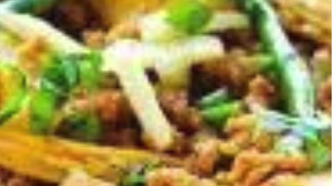 Potato, goat, big meat mince recipe