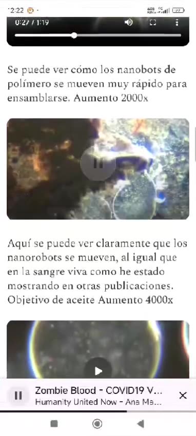 SANGRE DE VACUNADOS FALLECIDOS SE MUEVE Y SIGUE VIVA DEBIDO A LA NANOTECNOLOGIA INCRUSTADA