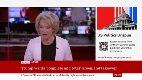 Donald Trump says ‘no going back’ on Greenland takeover plan | BBC News BB