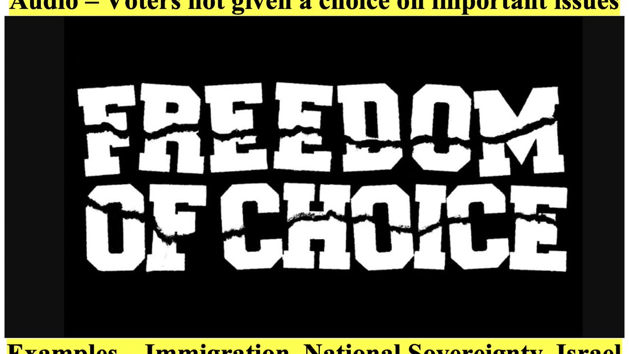 VOTERS NEVER GET A CHOICE