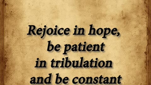 Have the fruit of patience in these end times!