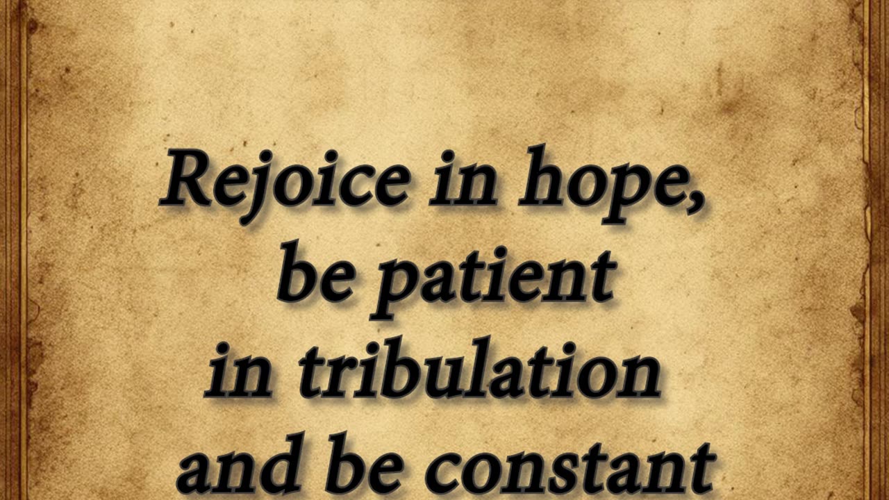 Have the fruit of patience in these end times!