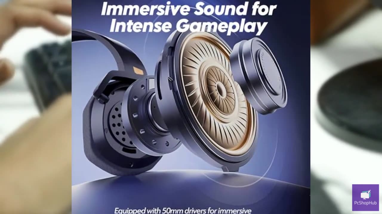 NUBWO G06 Dual Wireless Gaming Headset with Microphone for PS5, PS4, PC - 23ms L